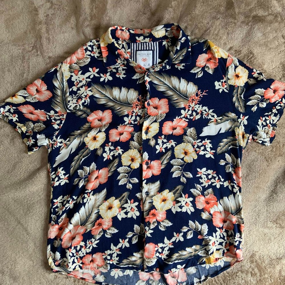 ASOS Cactus Man Tropical Print Shirt